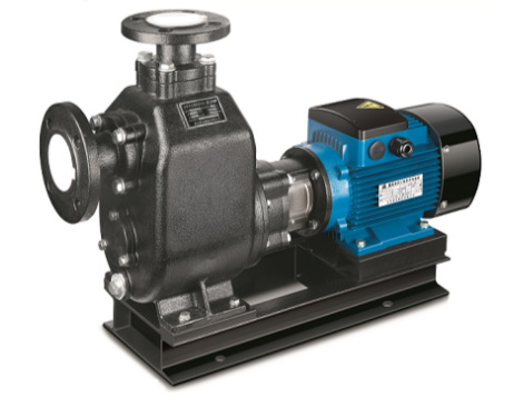 Non-clogging self-priming sewage centrifugal pump